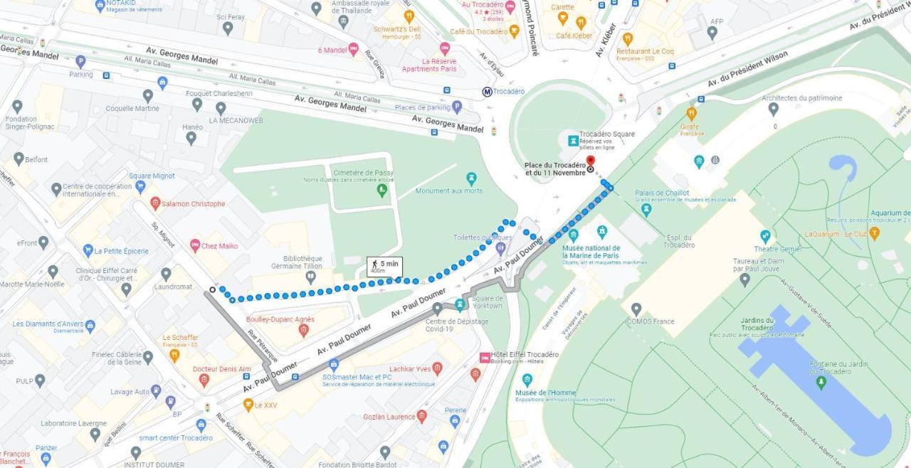 T2 Trocadero Tour Eiffel Διαμέρισμα Παρίσι Εξωτερικό φωτογραφία
